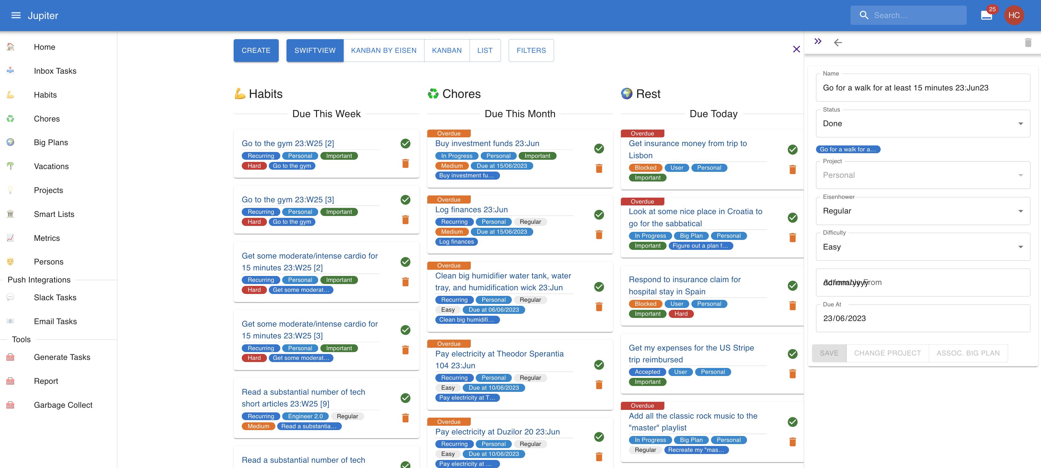 Inbox Task from Habit