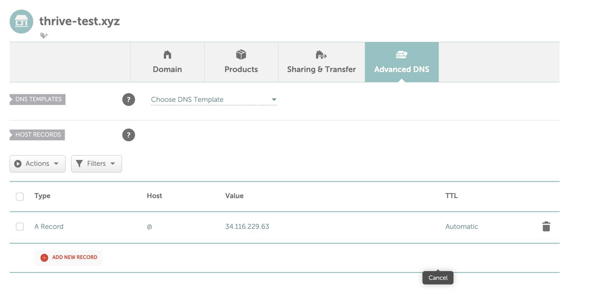 self hosted domain config